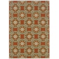 thumbnail image 3 of Oriental Weavers Montego 5'3" x 7'6" Machine Woven Rug in Orange, 3 of 4