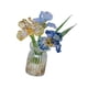 thumbnail image 4 of Ramo de flores de cristal con jarrón, regalo de ramo, decoración del hogar, figuras coleccionables de flores de iris para cumpleaños de esposa y mamá. Estilo A, 4 of 9