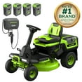 thumbnail image 5 of Greenworks 60V 30" CrossoverT Riding Lawn Tractor + (2) 8.0 Ah, (2) 4.0 Ah Batteries & 600-Watt Charger 7421902, 5 of 26
