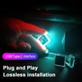 thumbnail image 2 of Car USB Mini LED Ambient Light with Colorful Flash, Plug and Play for Auto Interior, PC and Portable Devices, Made of PCMetal, 2 of 8