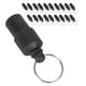 thumbnail image 5 of 20 piezas Antipérdida Etiqueta de mascota perro gato ID nombre dirección etiqueta almacenamiento barril tubo Collar colgante (negro), 5 of 12