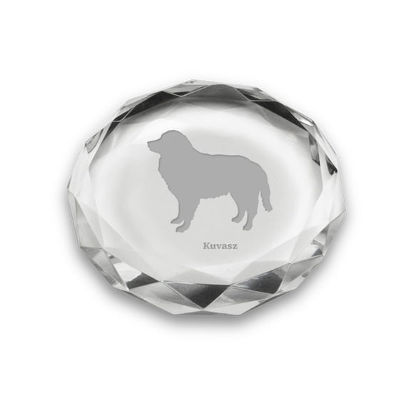 Kuvasz Deep Etched Paperweight