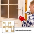 thumbnail image 3 of unbranded Plaque de Renforcement de Porte Verrou de Réparation 4 Pcs, 3 of 7