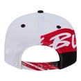 thumbnail image 4 of New Era  White/Black Chicago Bulls Swept 9FIFTY Snapback Hat, 4 of 7