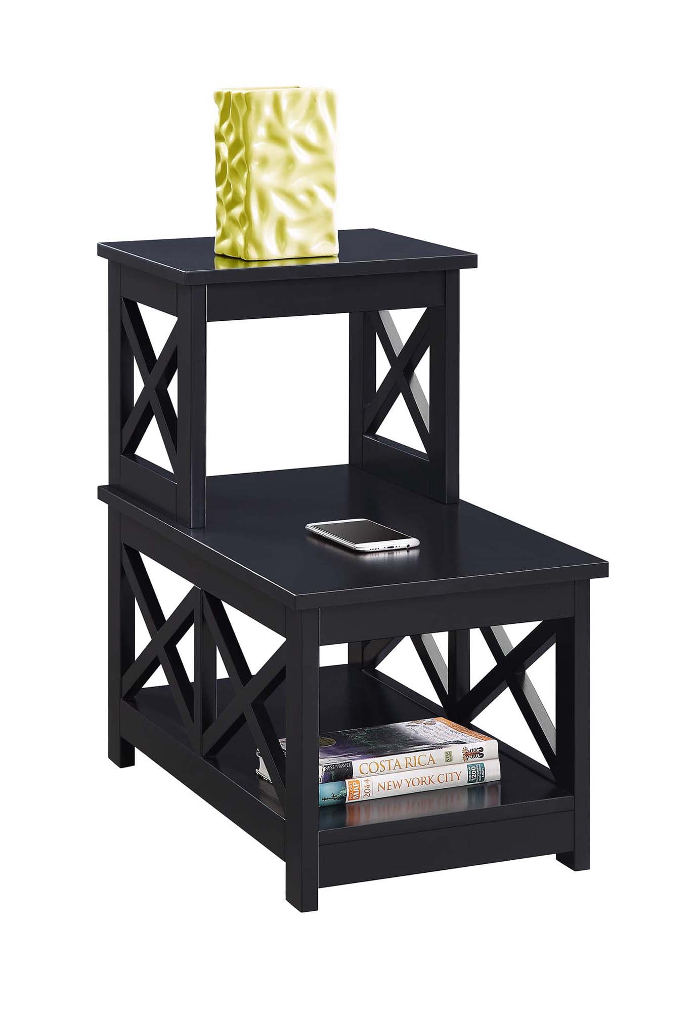 Convenience Concepts Oxford 2 Step Chairside End Table, Multiple Finishes