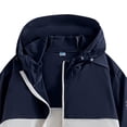 thumbnail image 5 of Men's Outdoor Casual Hooded Jacket Coat Windbreaker Sun Protection Zipper Long Sleeve Solid Color Lightweight Breathable Hiking Fishing Travel Streetwear | AESTIVO,Gray XL, 5 of 7