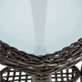 thumbnail image 4 of JP OUTDOOR Coffee Table, Hand-Woven Wicker, 4 of 5