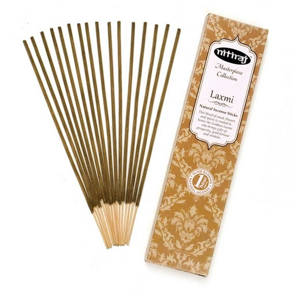 Nitiraj Masterpiece Collection Incense 2-Pack 25gm 1 Hour per Stick Laxmi