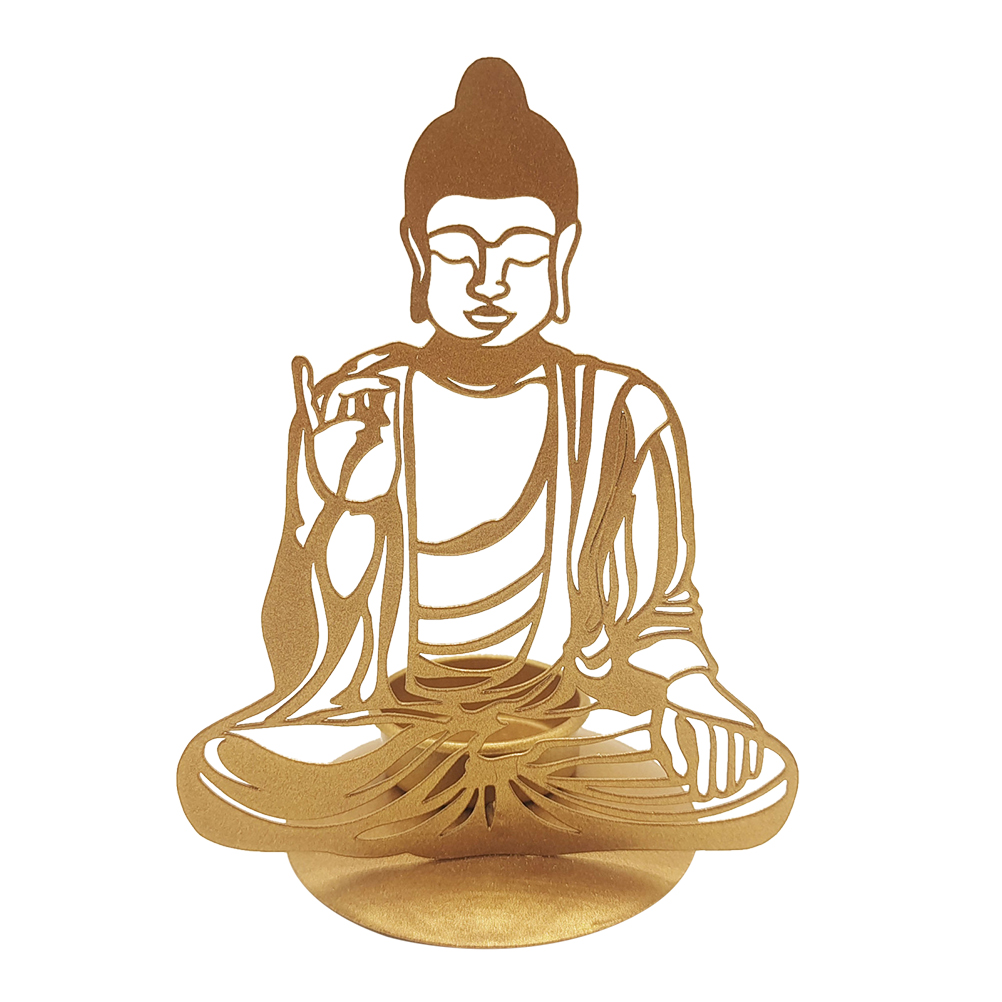 Buddha Candle Holder Buddha Candlestick Religious Candle Holder Tea