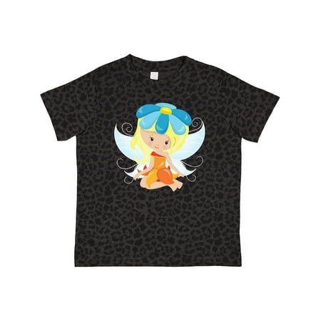 

Inktastic Cute Fairy Magic Fairy Blonde Hair Flowers Gift Toddler Toddler Girl T-Shirt