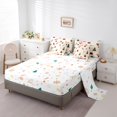thumbnail image 5 of Manfei Children Merry Xmas Bedding Comforter Set 7pcs, Snowman Santa Claus Full Bedding Set, Christmas Tree Stocking Fitted Sheet Flat Sheet, Luxury Bedroom Decor, 5 of 8