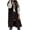 Black, variant on Long Puffer Vest for Women Long Down Hooded Vest Womens Sleeveless Zip Up Jacket Winter Thick Coats Outerwear Fall Winter Coat with Pockets