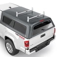 thumbnail image 1 of AA-Racks Model DX36 Universal Pickup Truck Cap & Topper 2 Bar Ladder Roof Van Rack System Adjustable Steel Cross Bars - Matte White, 1 of 4
