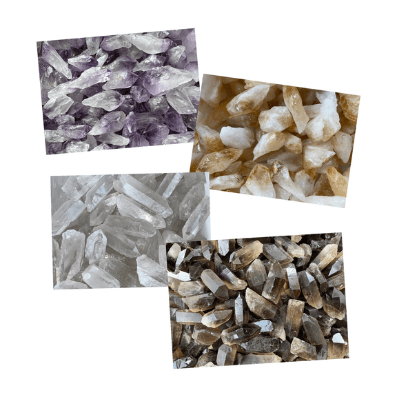 WHOLESALE Amethyst Points, Natural Amethyst Points, Raw Amethyst Points Healing Crystals (Amethyst Points, 0.25 Pound)