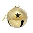 thumbnail image 2 of Haute Decor Large Jingle Bell Ornaments - 6 Pack - Gold Foil, 2 of 3