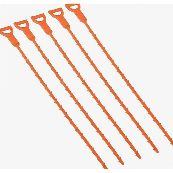 5 Pack Hair snake Hair Drain Clog Remover Cleaning Tool, sink snake drain suitable for unclogging hair, kitchen sinks and bathtubs, toilets and sewer pipe drain cleaning tools.