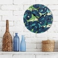 thumbnail image 3 of Yayeee 10" Wall Clock Battery Operated Quartz Round Silent Non-Ticking Home Decor, Sharks Pattern, 3 of 6