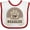White and Red, variant on Inktastic Beagle Dog Lover Boys or Girls Baby Bib