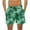 A Green, variant on Men's Shorts Athletic Mens Casual Shorts Men's Special Print Drawstring Waistband Beach Casual Pocket Trouser Shorts Pants Light Blue XXL