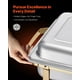 thumbnail image 3 of Juego de platos para buffet Hafing Dish VEVOR, 8 litros, paquete de 4 unidades, acero inoxidable dorado, 3 of 8