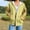 Yellow, variant on Zip Up Hoodies for Women Drawstring Soft Jackets Plaid Long Sleeve Casual Winter Sweatshirts with Pocket