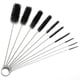 thumbnail image 1 of Juego de cepillos de paja tubo de nailon gafas teclados cepillo de limpieza negro 10 Uds., 1 of 8