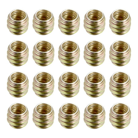 

Uxcell M8 12mm Length Insert Nuts Carbon Steel Zinc Plated 20 Pack