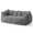 Gray, variant on Grey Teddy Fleece 2-Person Bean Bag Sofa