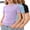 A34 Purple, variant on WPPGONE 3 Pack Kids Girls Lettuce Trim Shirts Ribbed Knit Short Sleeve Tops Solid Color Slim Fit Basic Tee Casual Summer School Wear Ruffle Edge Blouse Clothes