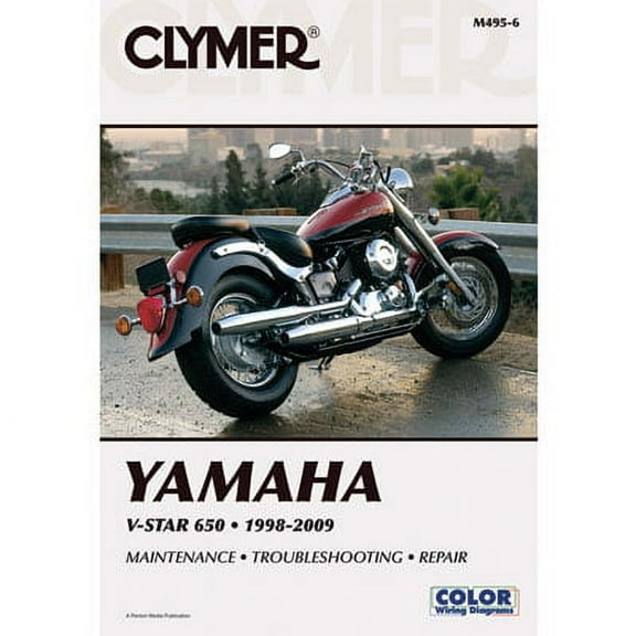 Clymer Repair Manuals for Yamaha V-Star 650 Custom 1998-2011