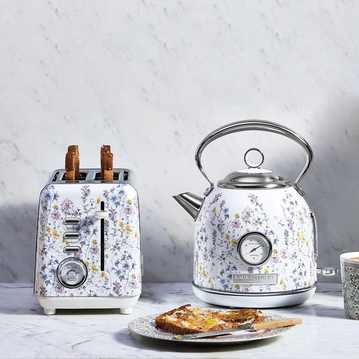 Laura Ashley powered by VQ 2 Slice Toaster - Wild Meadow