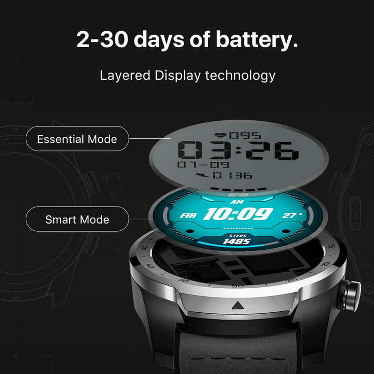 Ticwatch Pro Premium Smartwatch with Layered Display for Long