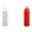 White & Red, variant on witspace Ketchup Squeeze Bottles - 24 OZ Plastic Condiment Squeeze Squirt Bottles and Caps with Discrete Measurements, for Ketchup, BBQ, Sauces, Syrup, Condiments, Dressings, Paint