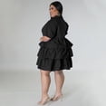 thumbnail image 2 of AURA Women Plus Size Shirt Dress Button Casual Summer Midi Dress Loose Fit Office Vacation Dress, 2 of 5