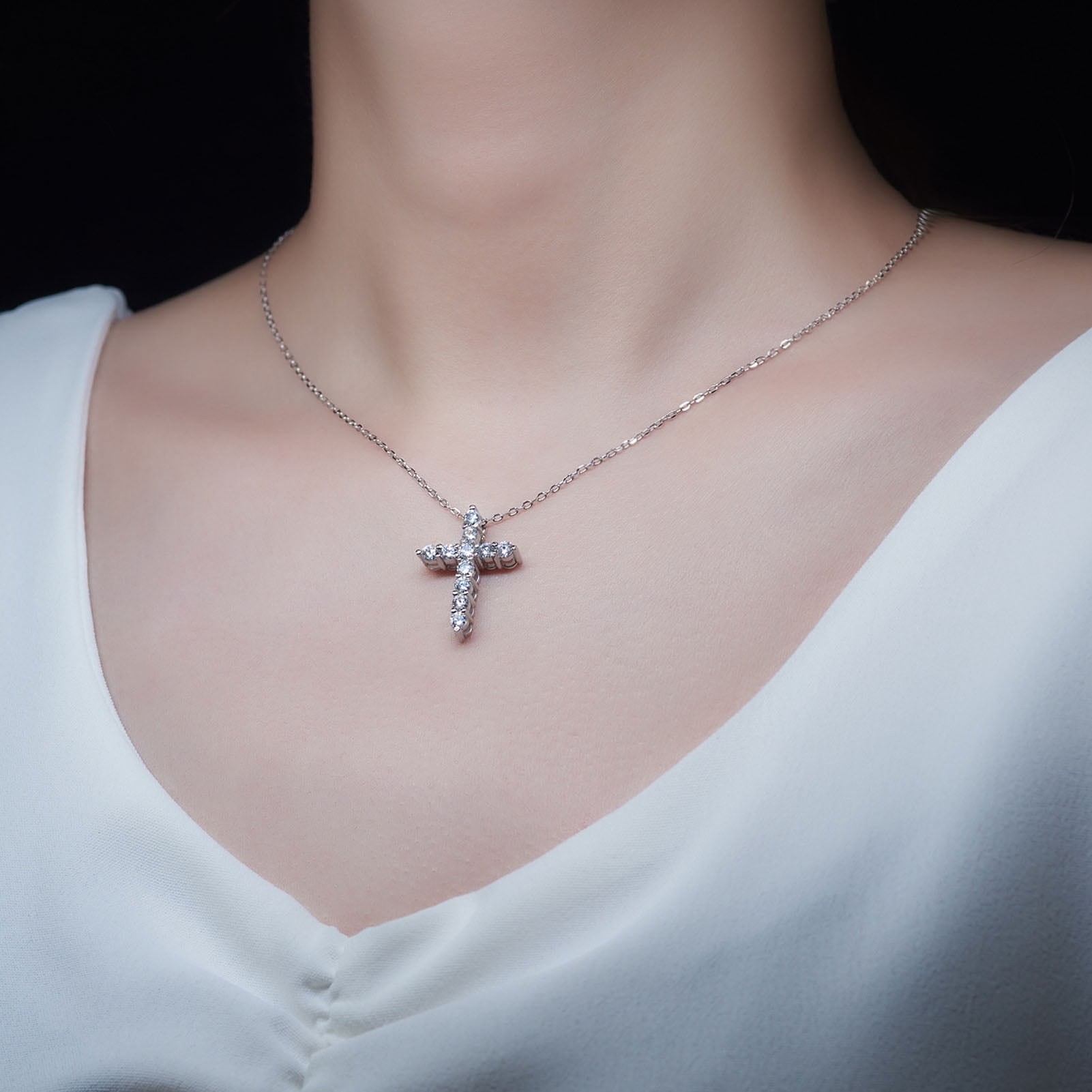 Nail Cross Necklace John 19:30 Stainless Steel