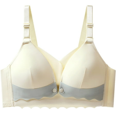 ameIAEA Nursing Bras for Breastfeeding Front Button Maternity Bra Full Coverage Pregnancy Bra