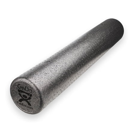 CanDo Exercise Foam Roller Black Composite Extra Firm 6 In. x 36 In. Round Case of 12