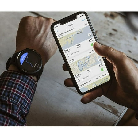 SUUNTO - 9 Titanium Outdoor/Sports Adventure Tracking Connected Watch with GPS/HR - Black