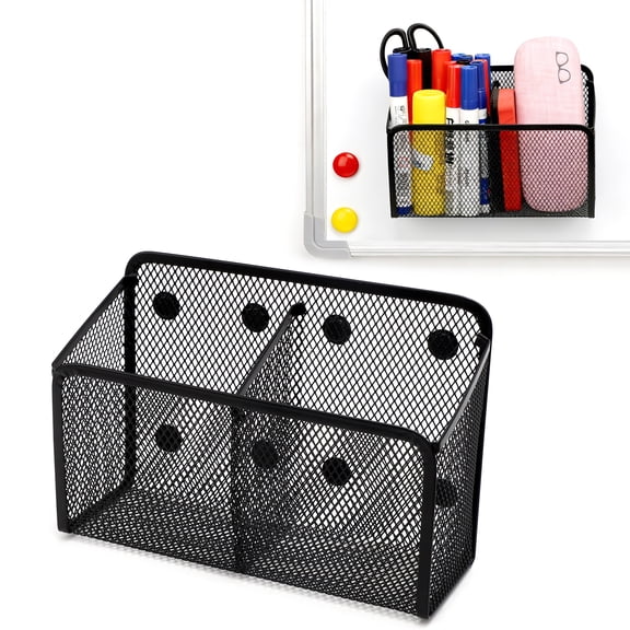 Magnetic Mesh Holder, EEEkit Magnetic Marker Organizer for Whiteboard, Refrigerator and Locker, Magnetic Desk Organizer for Office and Home
