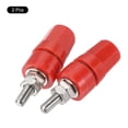 thumbnail image 3 of Conector de terminal de amplificador Uxcell, enchufe banana, jack de altavoz, paquete de 2, rojo, 3 of 5