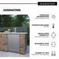 thumbnail image 2 of Edgestar Kc7000odtwin 24" Wide Outdoor Double Tap Kegerator For Full Size Kegs - Stainless, 2 of 7