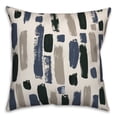 thumbnail image 2 of Creative Products Blue Black Paint Strokes 18x18 Indoor / Outdoor Pillow, 2 of 3