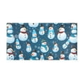 thumbnail image 5 of Christmas Snowmans Luxury Kitchen Rug Non Slip Bathroom Plush Mat Shaggy Bedroom Carpet 39"x20", 5 of 6