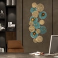 thumbnail image 3 of Metal Wall Art Sculpture Luxury Large Lotus Leaf Metal Wall Decor Indoor Outdoor, 3 of 16