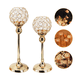 thumbnail image 2 of Candelabro Portavelas Cristal Regalo Adornos Boda Fiesta Belug, Dorados, 2 of 5