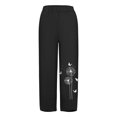 thumbnail image 3 of WILLBEST Pantalones Casuales para Mujer, Pantalones Capri con Bolsillos, Pierna Ancha, Suaves y Ligeros. Grande, 3 of 3
