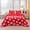 Red-1, variant on White Comforter Set Red Lips Size 2 count with Pillowsham | Valentines Bedding Set for Seasons