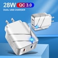 thumbnail image 1 of NARABB 28W USB Charger For Fast Charging, Suitable For Wall-Mounted Adapter US, 1 of 8