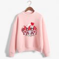 thumbnail image 1 of Qiopertar Mode Femme Décontractée Imprimé Col Rond Manches Longues Amples Hauts Courts Blouse Chandails en Molleton Sans Capuche Offres de la Semaine Liquidation à Moins de 5$ jusqu'à 90 % de Réduction, 1 of 4