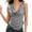 Grey, variant on Women Summer Layering Tank Top With Metallic Sleeveless Blouse For Casual Outfits (Grey,S)